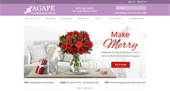 Desktop Screenshot of agapeflowersandgifts.com